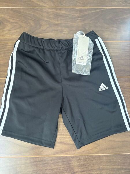 adidas AEROREADY ハーフパンツ 黒 新品 未使用 アディダス 150