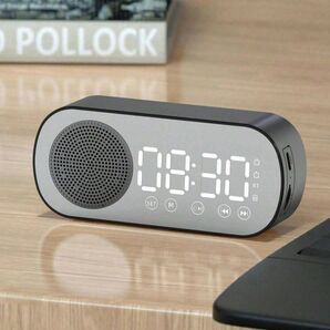 多機能 ワイヤレススピーカー 高音量ベース 時計 AIスマート アラームクロック229742