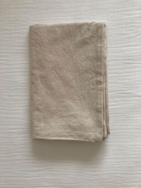 無印良品 MUJI 洗いざらしまくらカバー43×63用 ピローケース ライトベージュ