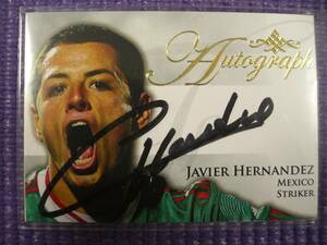 Futera Autograph ハビエル・エルナンデス　Javier Hernandez　直筆サインカード