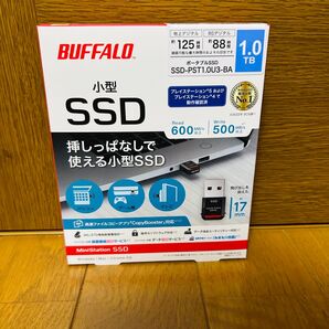 新品 バッファロー SSD-PST1.0U3-BA 極小 外付けSSD 1TB