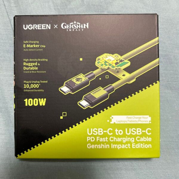 UGREEN USB-C to USB-C ケーブル 100W 原神モデル CTOCケーブル キィニチモデル コラボ