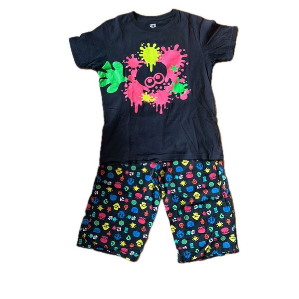 ユニクロ UT スプラトゥーン Tシャツ ハーフパンツ 上下セット 150