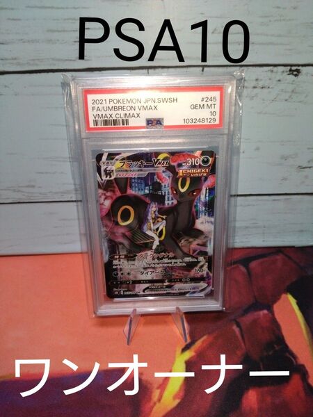 ブラッキー V MAX CSR PSA10 鑑定品 ワンオーナー ポケモンカードゲーム