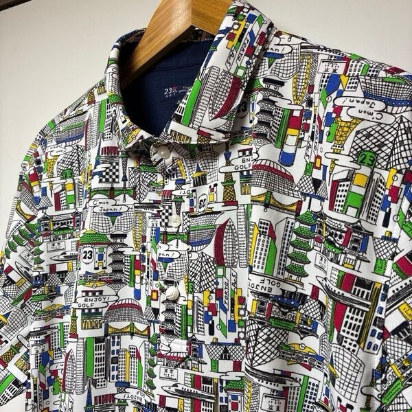 23区GOLF メンズゴルフウェア 半袖ポロシャツ size3L 春夏用