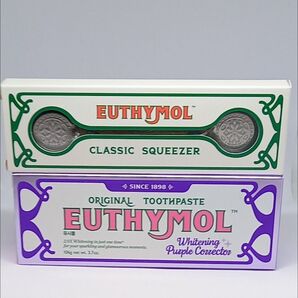 EUTHYMOL ユーシモール ホワイトニングパープルコレクター歯磨き粉 スクイーザー