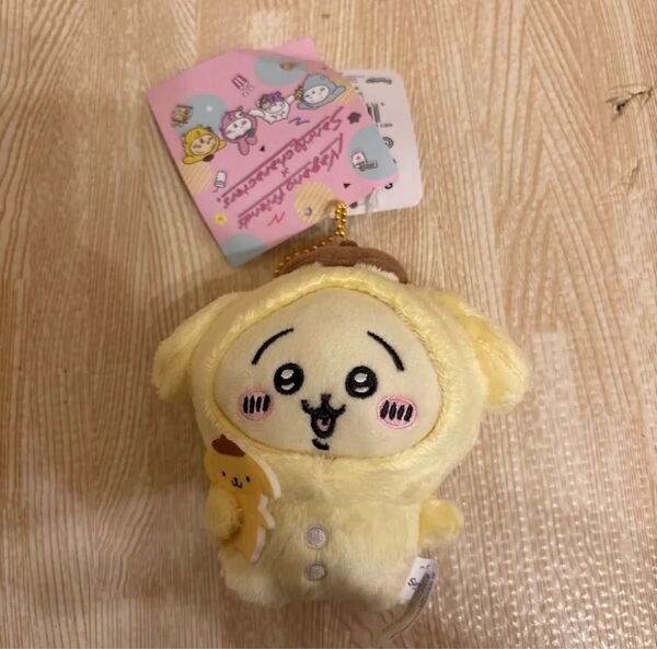 霜切様 ちいかわ×サンリオキャラクターズマスコット キーホルダー ポムポムプリン×うさぎ