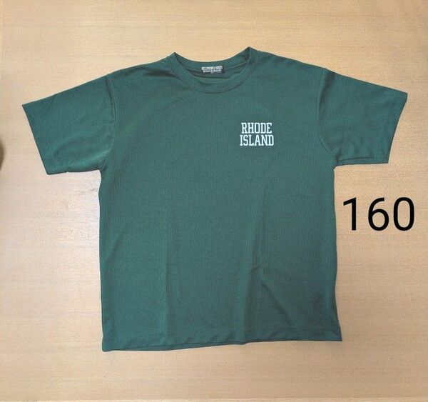 160 半袖 Tシャツ グリーン メッシュ 速乾