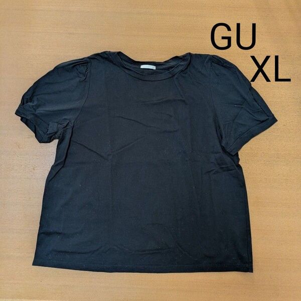 GU 半袖 Tシャツ ブラック XL コットン