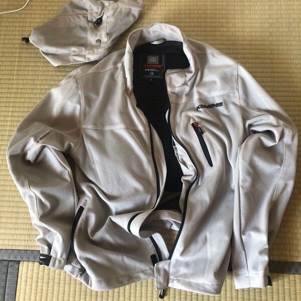 KOMINE バイク用ジャケット グレー メッシュ