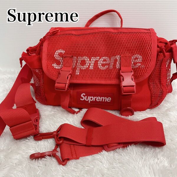 Supreme メッシュ ボディバッグ レッド シュプリーム ウエストバッグ ショルダーバッグ バッグ 2way