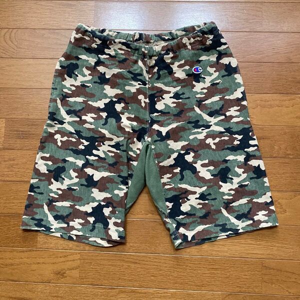 中古 チャンピオン Champion ハーフパンツ 迷彩柄 メンズ M