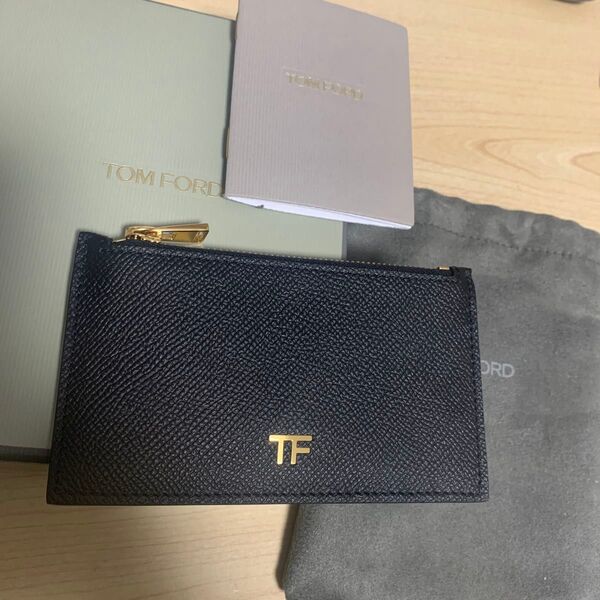 【正規品】TOM FORD トムフォード TFロゴ ロゴプレート レザー カードケース フラグメントケース