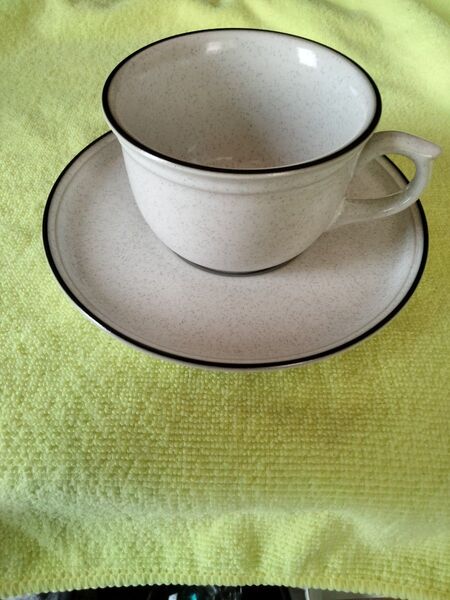 ノリタケ コーヒーカップ ソーサー Noritake 1組 GENUINE STONEWARE