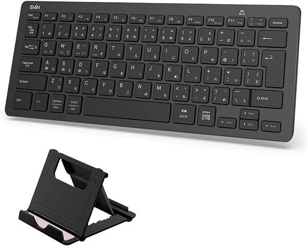 AP16 Ewin 日本語配列 bluetooth キーボード マルチペアリング ワイヤレス キーボード スタンド付き