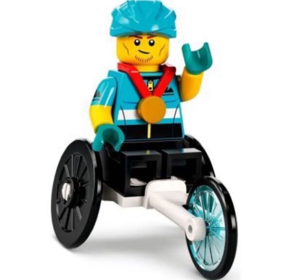 新品 未使用 LEGO レゴ 71032 ミニフィグ シリーズ 22 車いすレーサー 金メダル ミニフィギュア