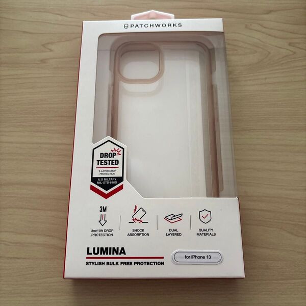 patchworks lumina iPhone13 iFace ハミィ hamee ピンク スマホケース 衝撃吸収