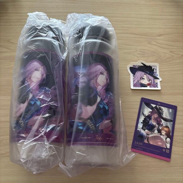 ジェイド スシローコラボ クリアボトル メタリックカード ステッカー 崩壊スターレイル グッズ