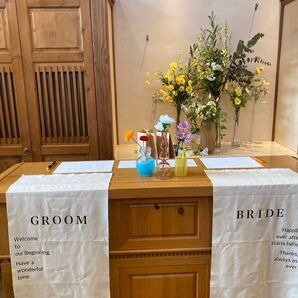 結婚式 タペストリー 受付 ウェルカムスペース