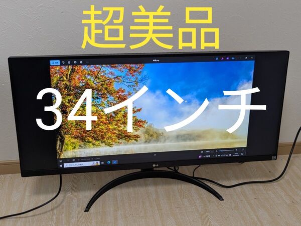 超美品 LG 34インチ ウルトラワイドモニター 34WP500-B