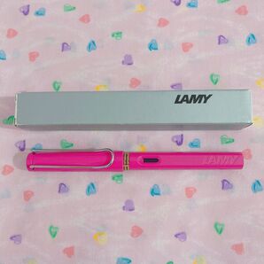 新品 LAMY 万年筆 サファリ ピンク F(細字) 2009年限定色復刻版 ラミー