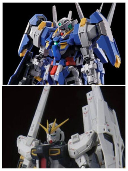 RG 1/144 ガンダム アヴァランチエクシア & νガンダム ダブルフィンファンネル セット ガンプラ