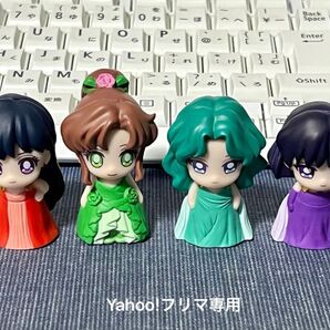 セーラームーン 火野レイ 木野まこと 海野みちる 土萌ほたる ソフビパペットマスコット 4体セット