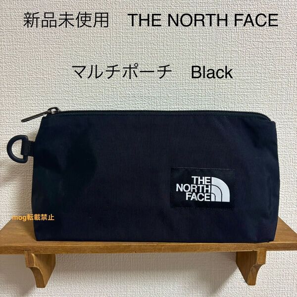 THE NORTH FACE 新品 ノベルティ ノースフェイス 黒 マルチポーチ ペンケース 化粧ポーチ