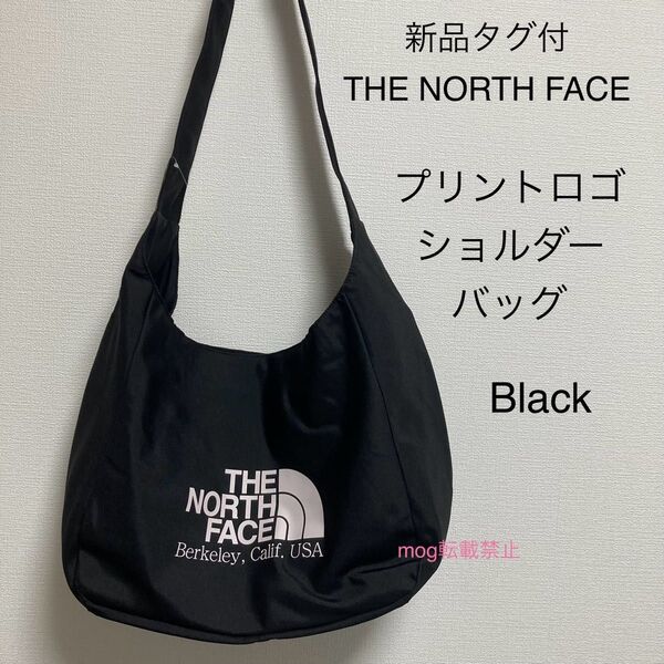 THE NORTH FACE 新品タグ付 ノースフェイス【ブラック】ビッグロゴ ショルダーバッグ