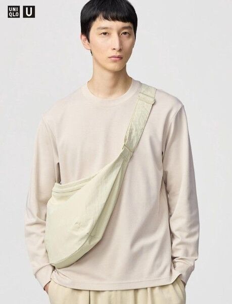 新品UNIQLOエアリズムコットンクルーネック30 NATURAL男女兼用S