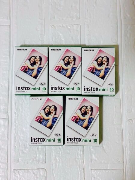 INSTAX MINI インスタックスミニ チェキ フィルム 10枚入5箱 富士フィルム FUJIFILM 50枚