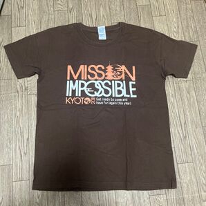 京都大作戦 MISSION IMPOSSIBLE KYOTO 2011 Tシャツ Lサイズ ブラウン