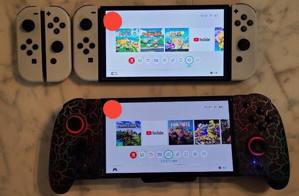 Nintendo Switch 有機EL 本体 2台セット+コントローラー2個+一体式コントローラー1個+マリオカート8デラックス