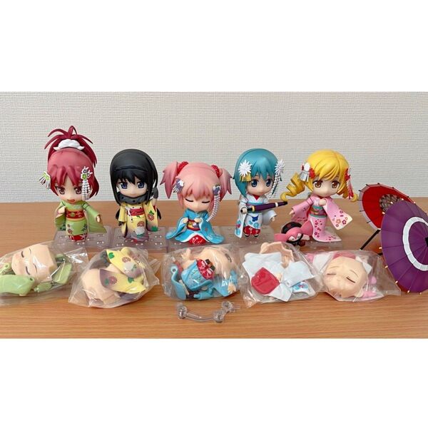 【ジャンク】魔法少女まどかマギカ まどマギ ねんどろいど 5点 舞妓 晴着 フィギュア