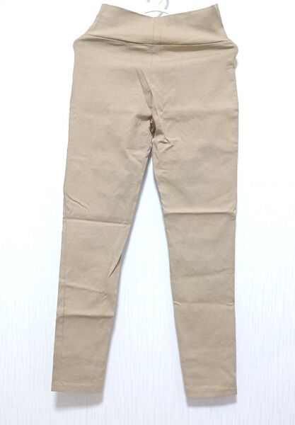 aimoha ベージュ ハイウエスト 美脚ストレッチ レギンスパンツ L 新品