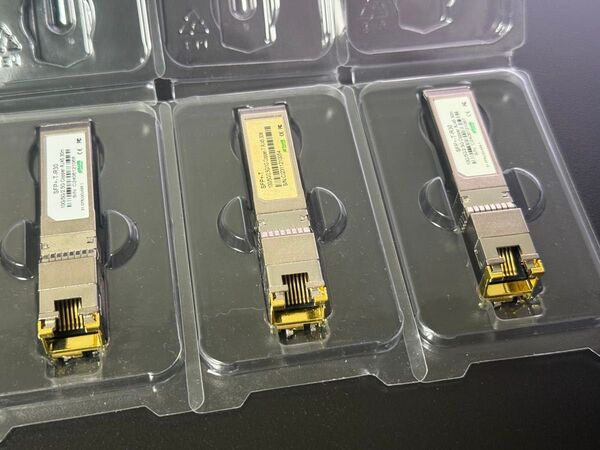 3個セット XICOM 10Gbase-T RJ45 SFP+ 10G/5G2.5G対応