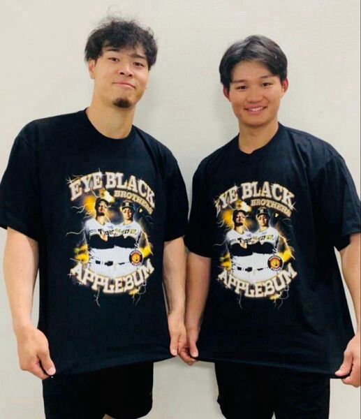 APPLEBUM × HANSHIN TigersEyeBlack Brothers T-shirt Tシャツ 佐藤輝明 森下翔太