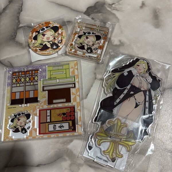 閃乱カグラ 爆乳ハイパーWEBくじ 7パイ目 アクリルスタンド アクリルブロック 缶バッジ 四季