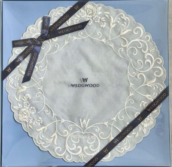 新品】WEDGWOOD ウェッジウッド ドイリー ジャスパー 円形 刺繍