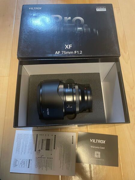 VILTROX ビルトロックス AF 75mm F1.2 XF富士フイルム FUJIFILM Xマウント