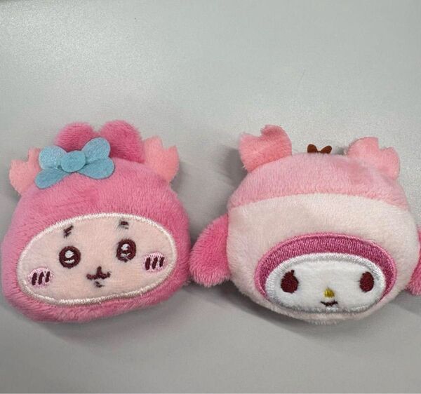 サンリオ ちいかわコラボシークレットヘアクリップマイメロ カニちゃん 古本屋 セット