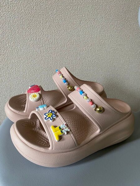 クロックス クラッシュサンダル 22cm クォーツ 美品