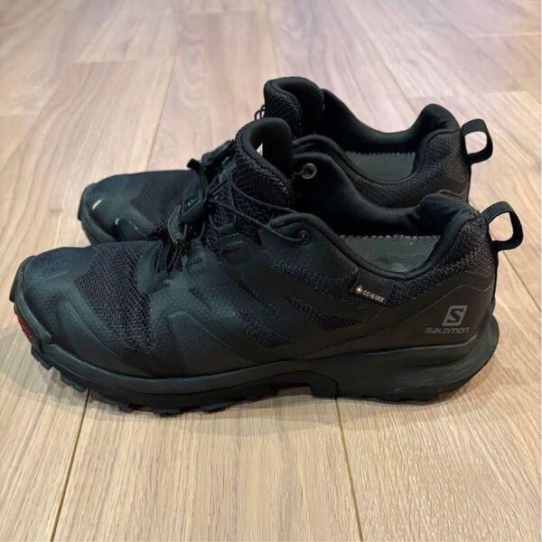 サロモン ゴアテックス スニーカー XA ROGG 梅雨 雨 BLACK 登山 salomon