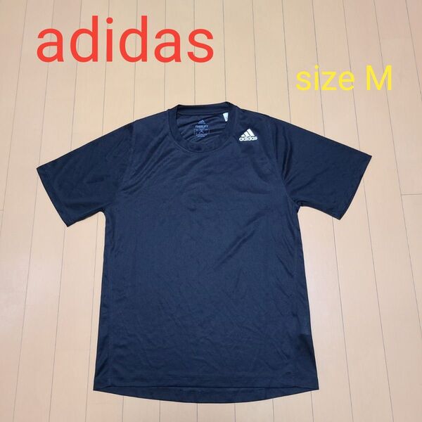 adidas アディダス 半袖 Tシャツ Mサイズ ブラック トレーニングウェア ランニング ウォーキング