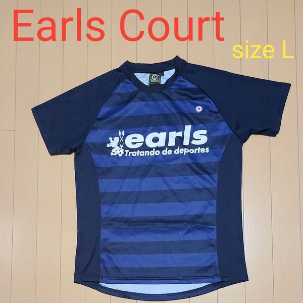 Earls Court アールズコート 半袖 プラクティスシャツ Lサイズ ネイビー サッカー・フットサル 練習着