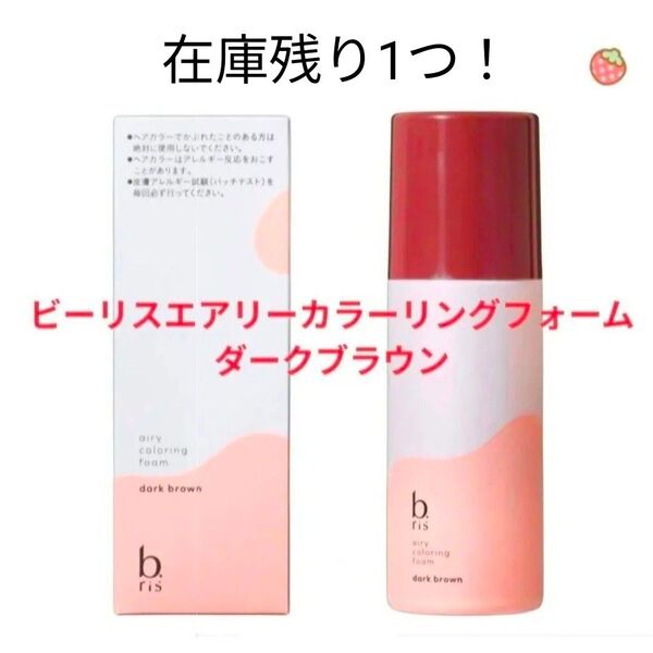 ☆ b.ris ビーリス エアリーカラーリングフォーム ダークブラウン ヘアカラーフォーム80g 泡染毛剤