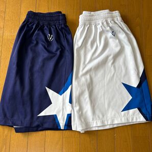 バスケットボールパンツ 2枚セット ネイビー/ホワイトネイビー ホワイトVAYORELA バスケットボール M バスパン