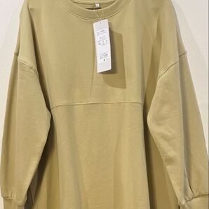 新品タグ付き◆シンプル トレーナー カットソー 長袖 綿素材 コットン くすみカラー 大きいサイズ 3L