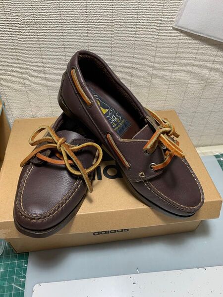 美品★oeufデッキシューズ 22.cm〜22.5cm 本革