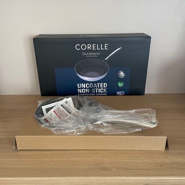 Corelle DuraNano コレール フライパン デュラナノ ウォックパン 24cm 深型 ガス火 IH対応